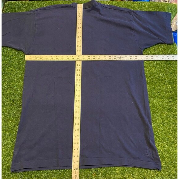 Vintage New York Yankees shirt mens large blue playoffs 1990s baseball MLB H - Picture 8 of 9